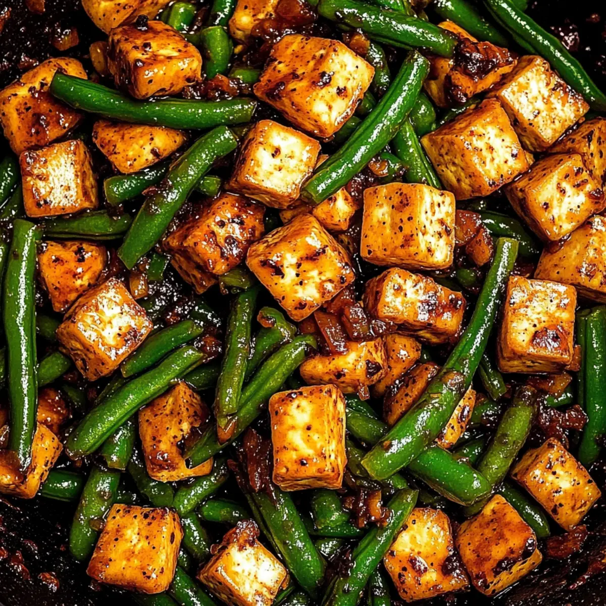 Black Pepper Tofu & Green Beans