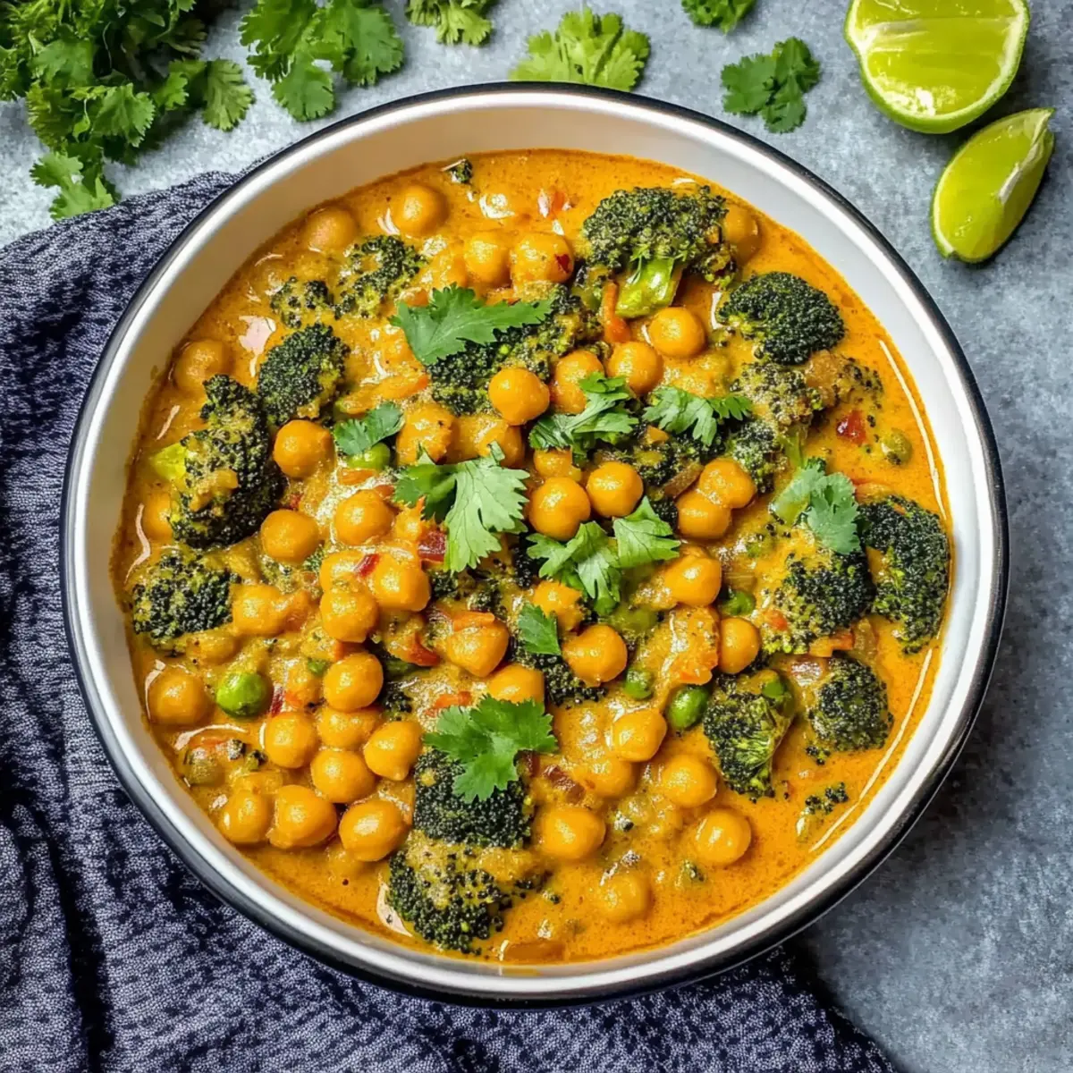 Broccoli Chickpea Curry