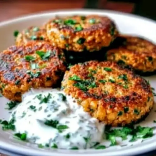 Mediterranean Lemon Chickpea Patties