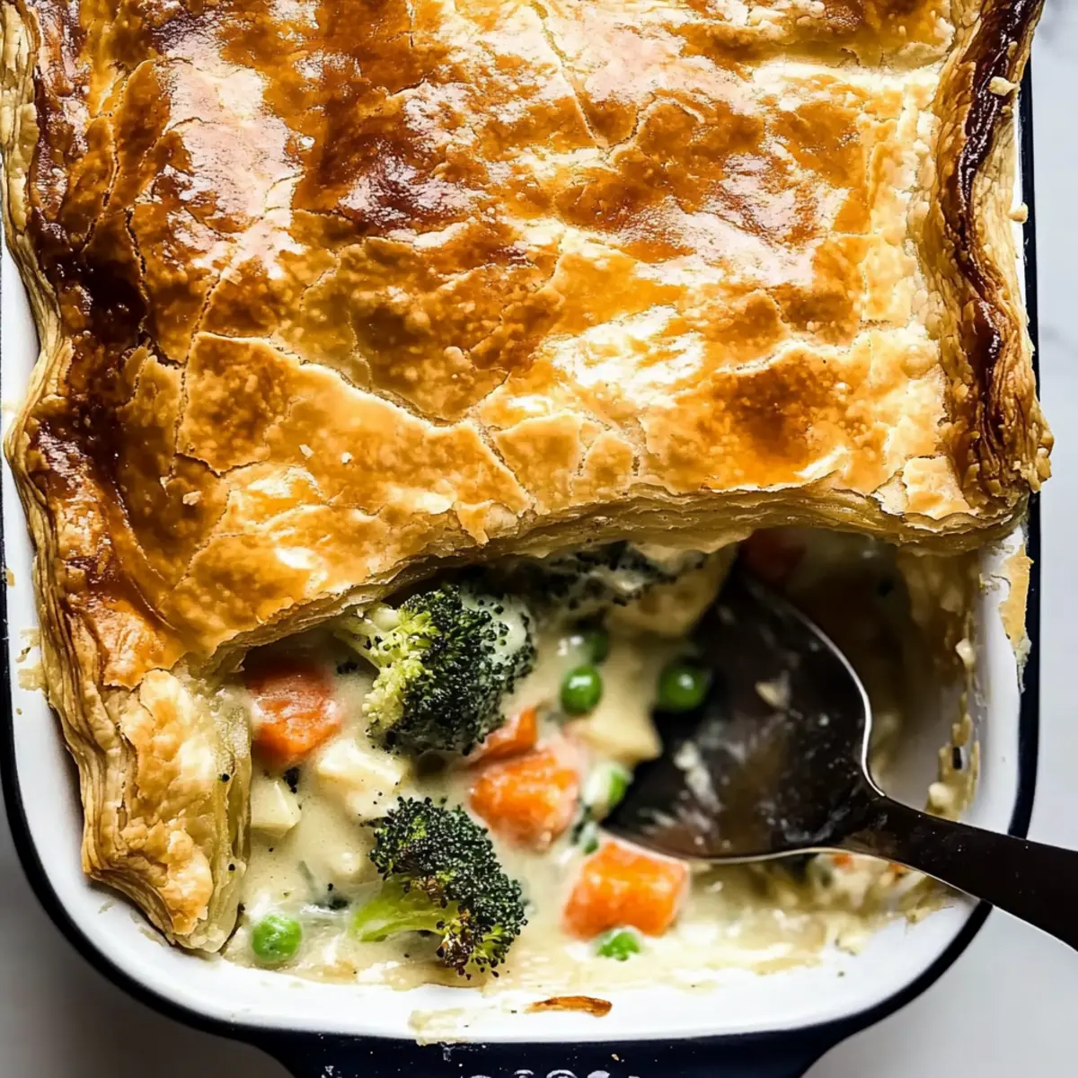 Creamy vegetarian pot pie
