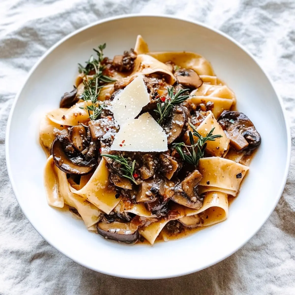 Portobello Mushroom Pappardelle