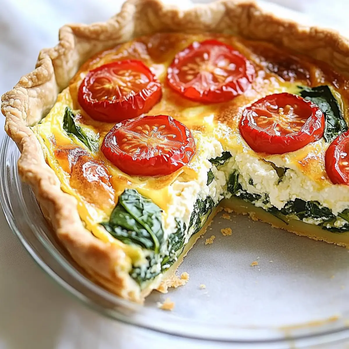 Spinach Ricotta Quiche