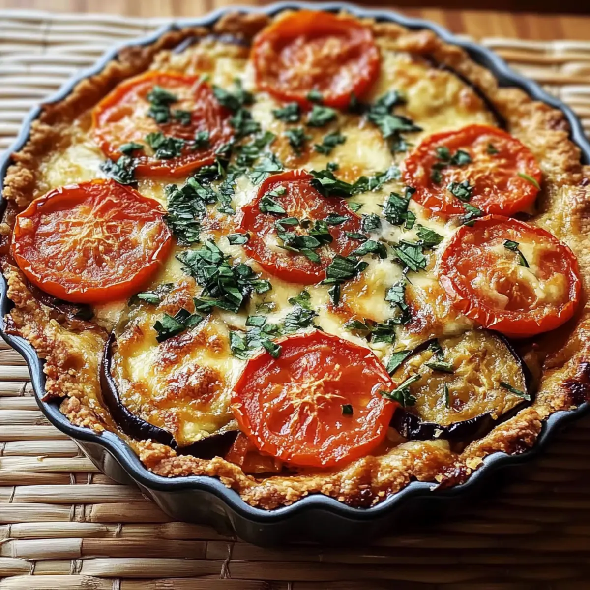 Tomato and Eggplant Pie
