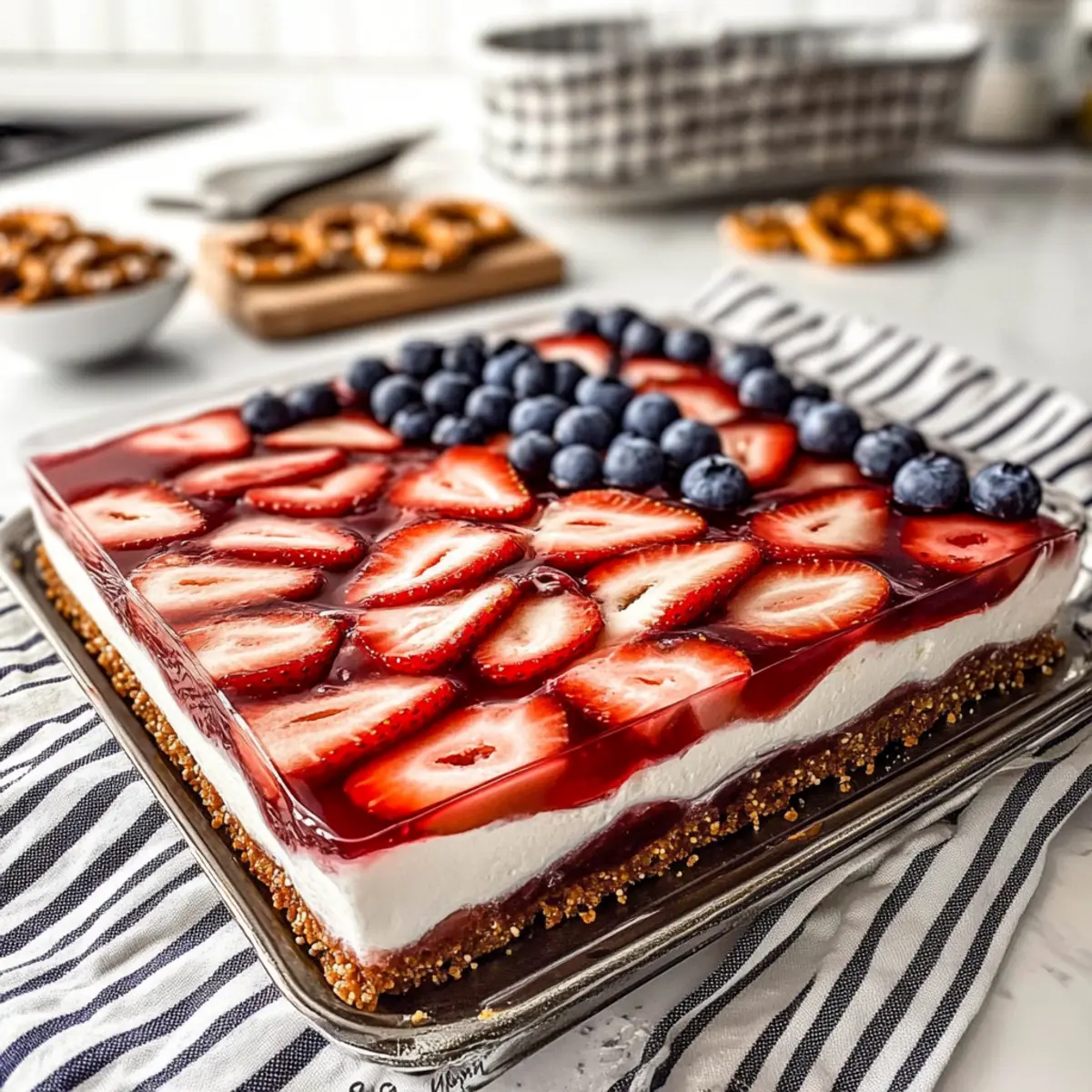 Strawberry Pretzel Jello Salad
