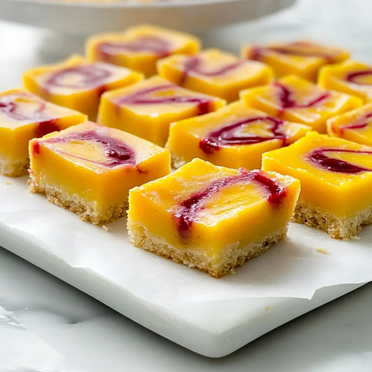 Raspberry Mango Bars
