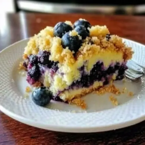 Lemon Blueberry Cheesecake Dump Cake