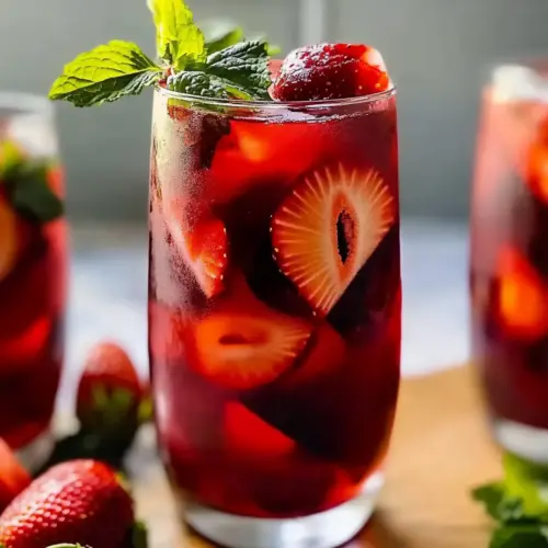 Strawberry Hibiscus Iced