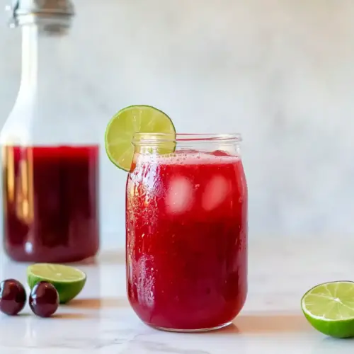 Homemade Fresh Cherry Limeade