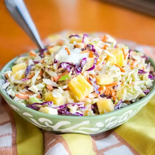 Hawaiian Pineapple Coleslaw