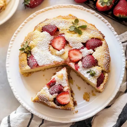 French Strawberry Cake