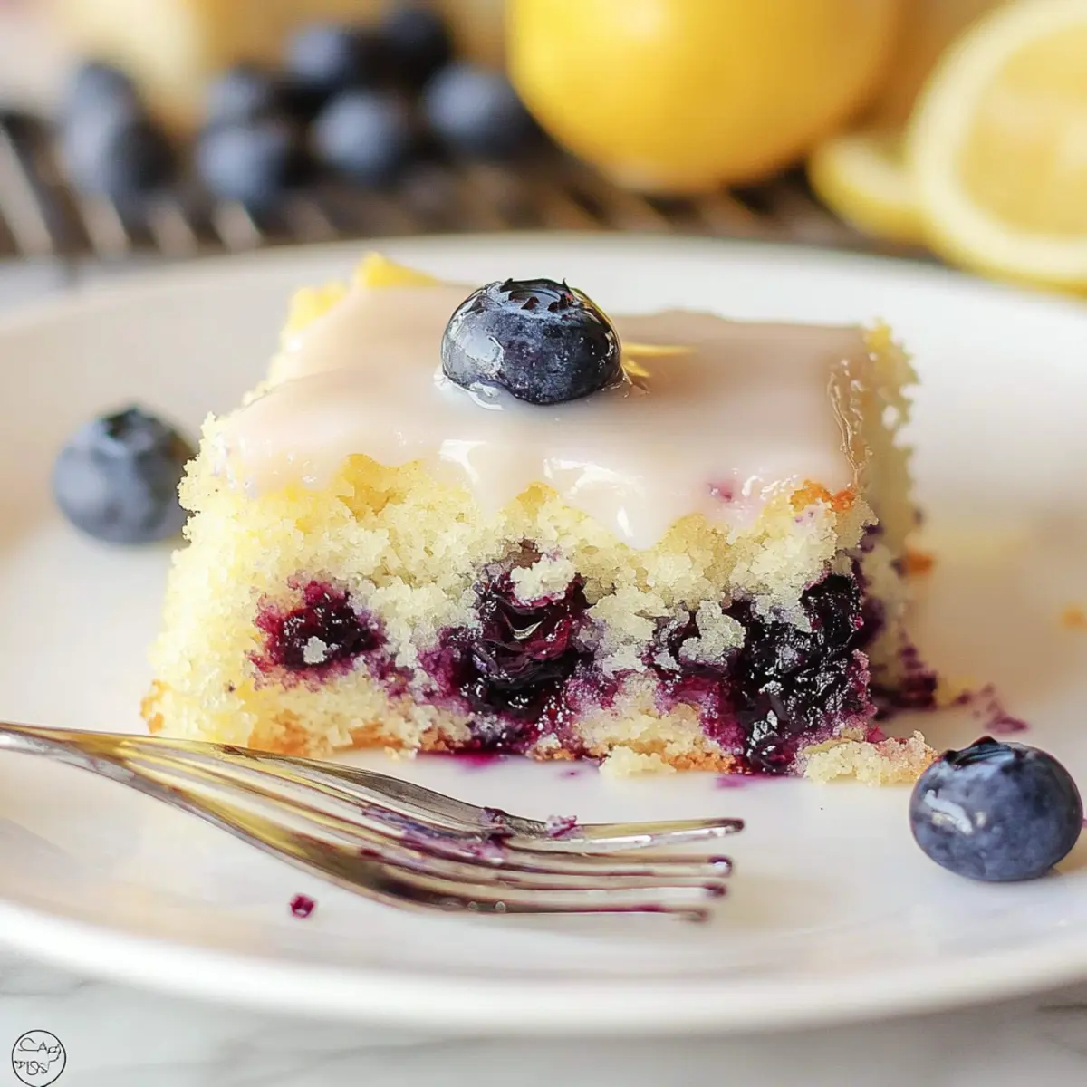 Lemon Blueberry Sheet Cake