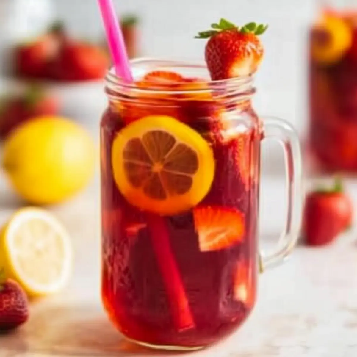 Iced Strawberry Tea