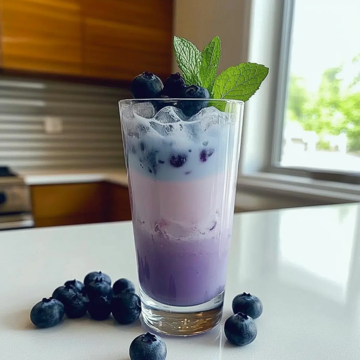 Blueberry Coconut Cooler Mocktail