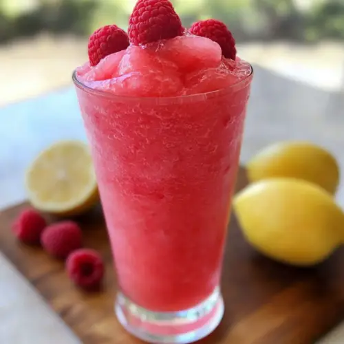 Raspberry Lemonade Slushie