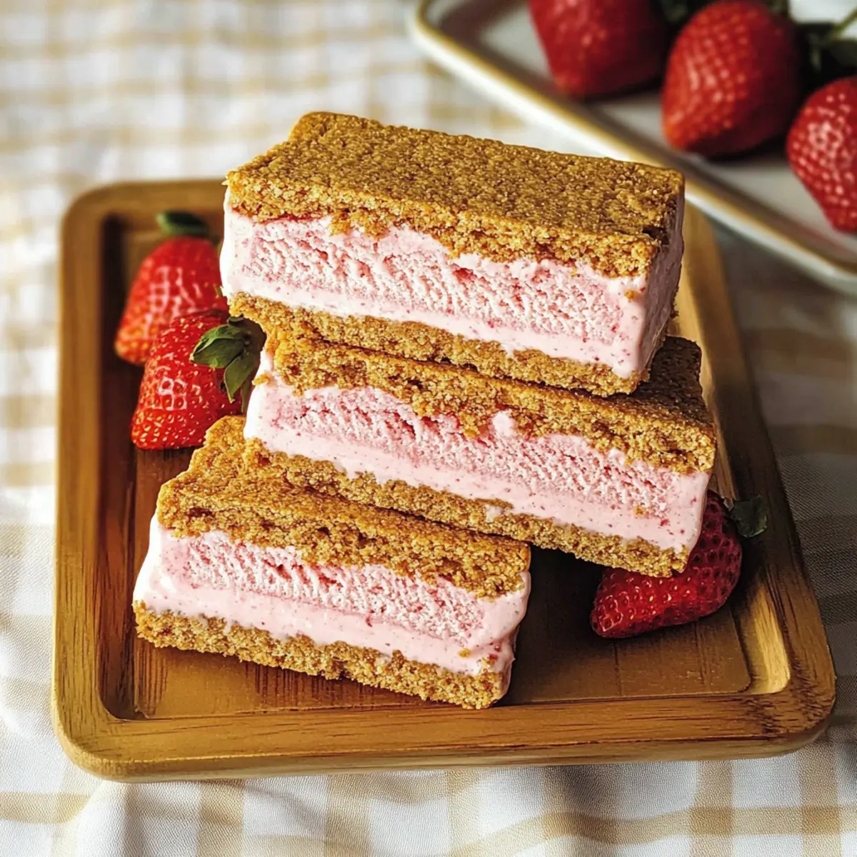 Strawberry Ice Cream Sandwiches
