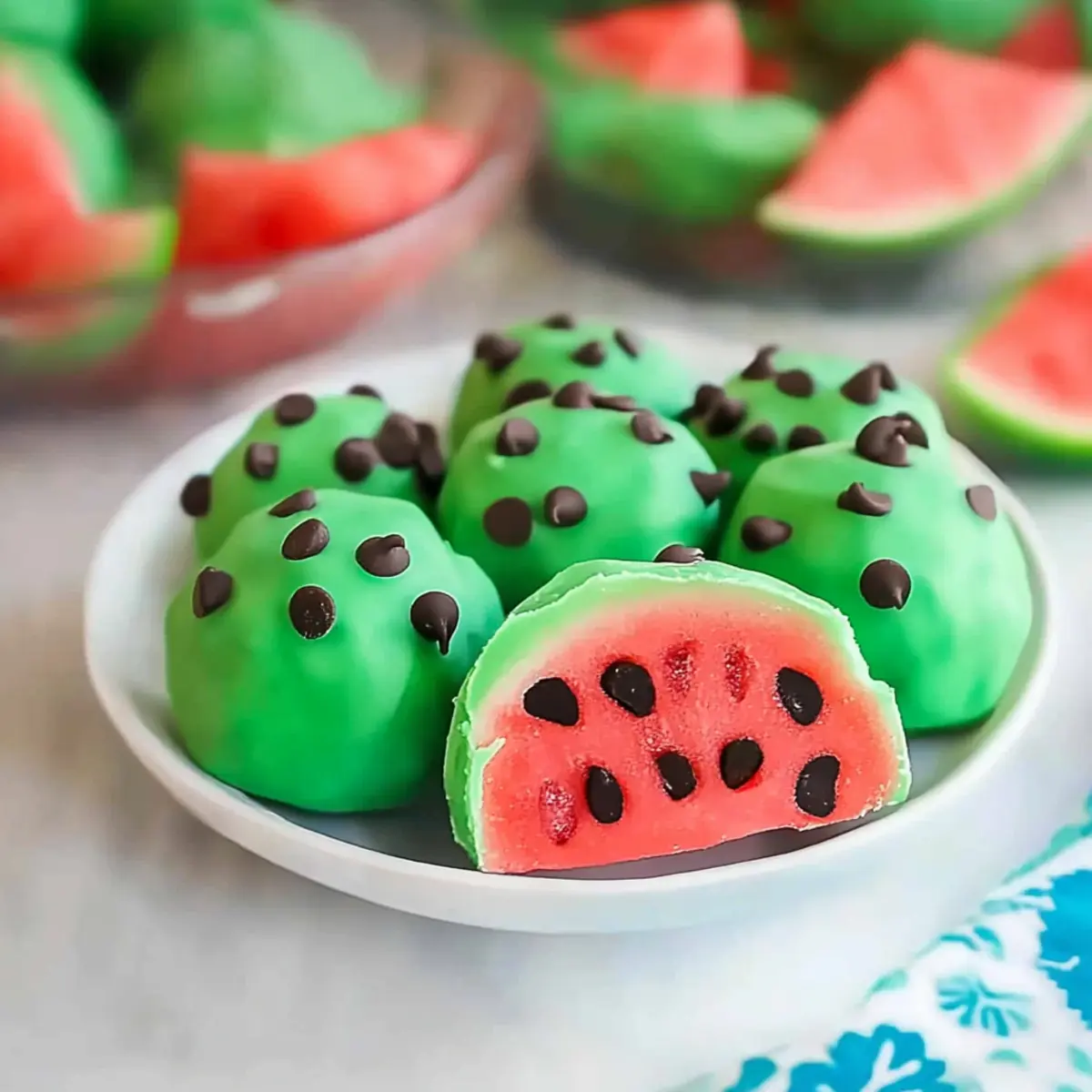 Watermelon Truffles – No Bake