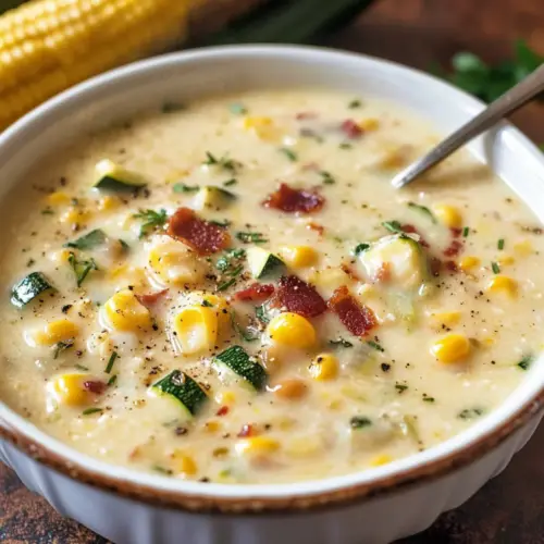 Summer Corn and Zucchini Chowder