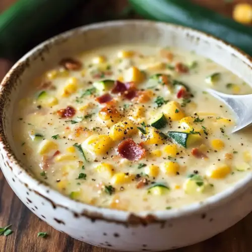Summer Corn and Zucchini Chowder