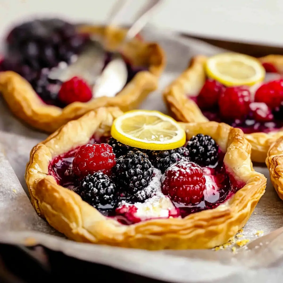 Mixed Berry Puff Pastry Tarts