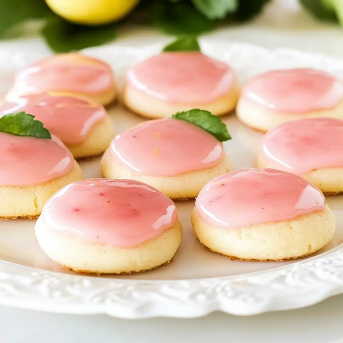 Strawberry Lemonade Meltaway Cookies