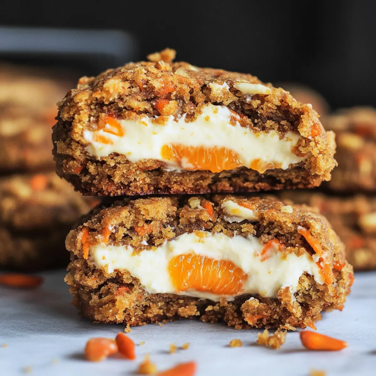 Carrot Cake Cookies-Stuffed