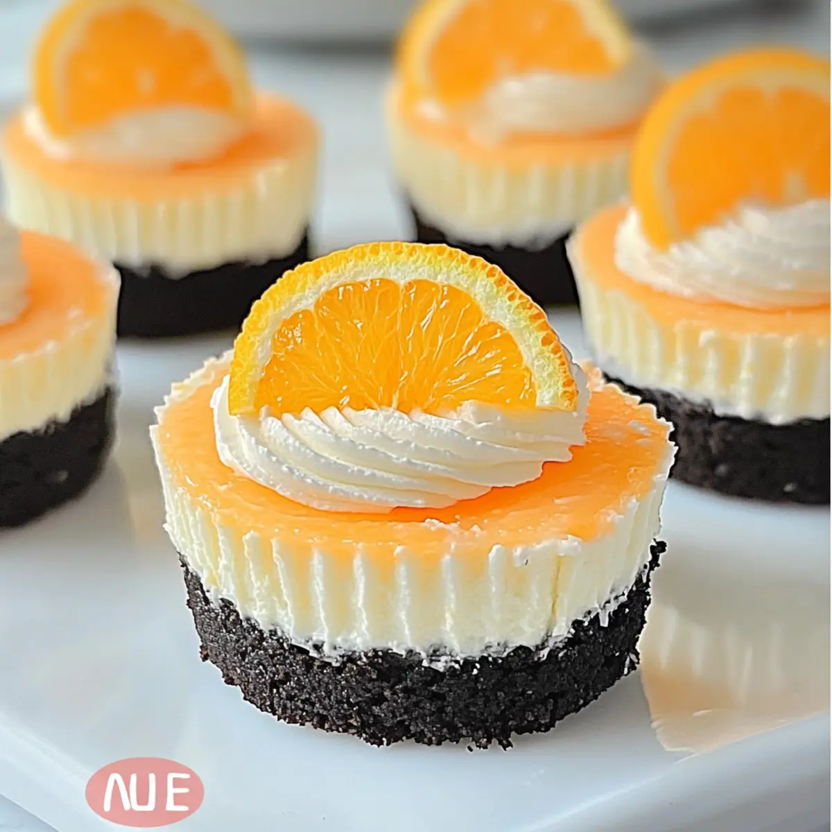 Orange Creamsicle Mini Cheesecakes