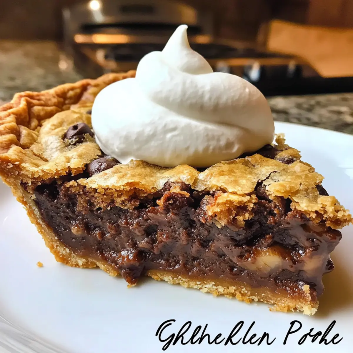 Gooey Chocolate Chip Cookie Pie