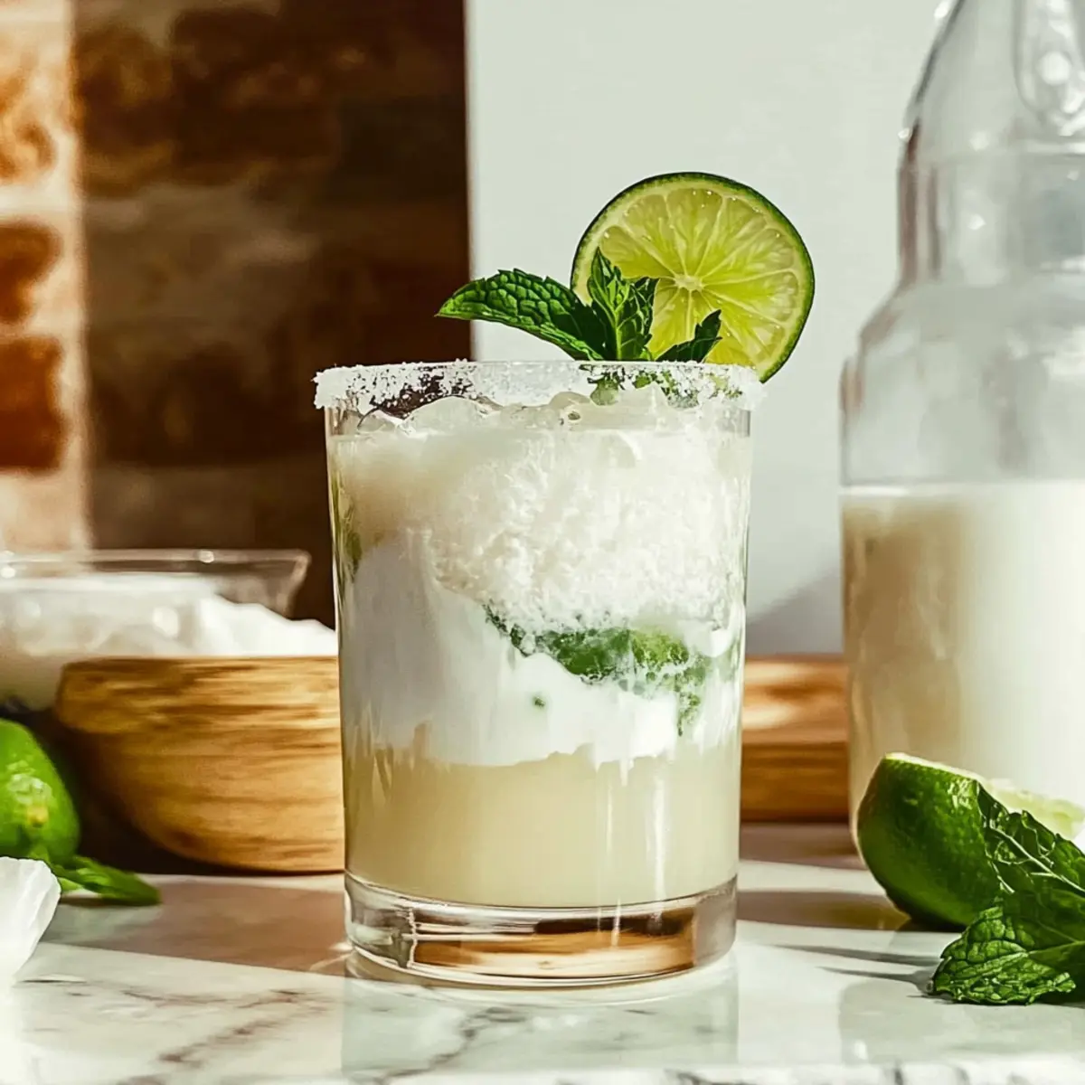 Coconut Mojito Mocktail