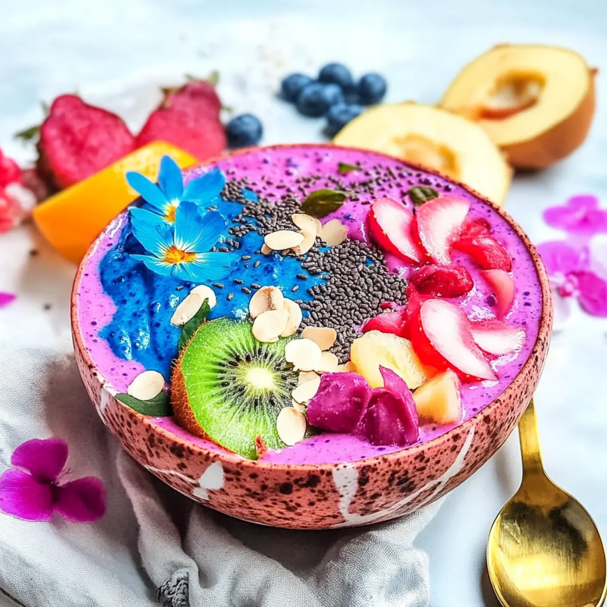 rainbow smoothie bowl