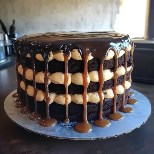 Chocolate Fudge Cake with Salted Caramel Buttercream