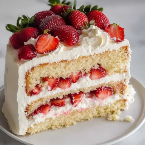Strawberry Vanilla Cake