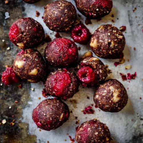 Raspberry Protein Balls