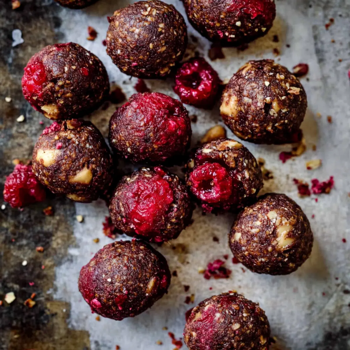 Raspberry Protein Balls