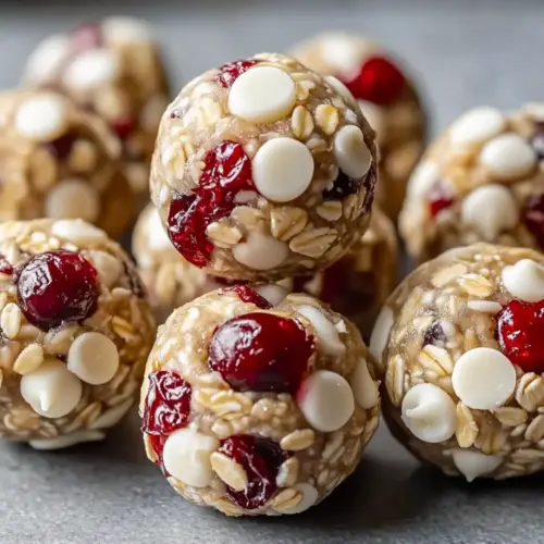 White Chocolate & Cranberry Protein Balls