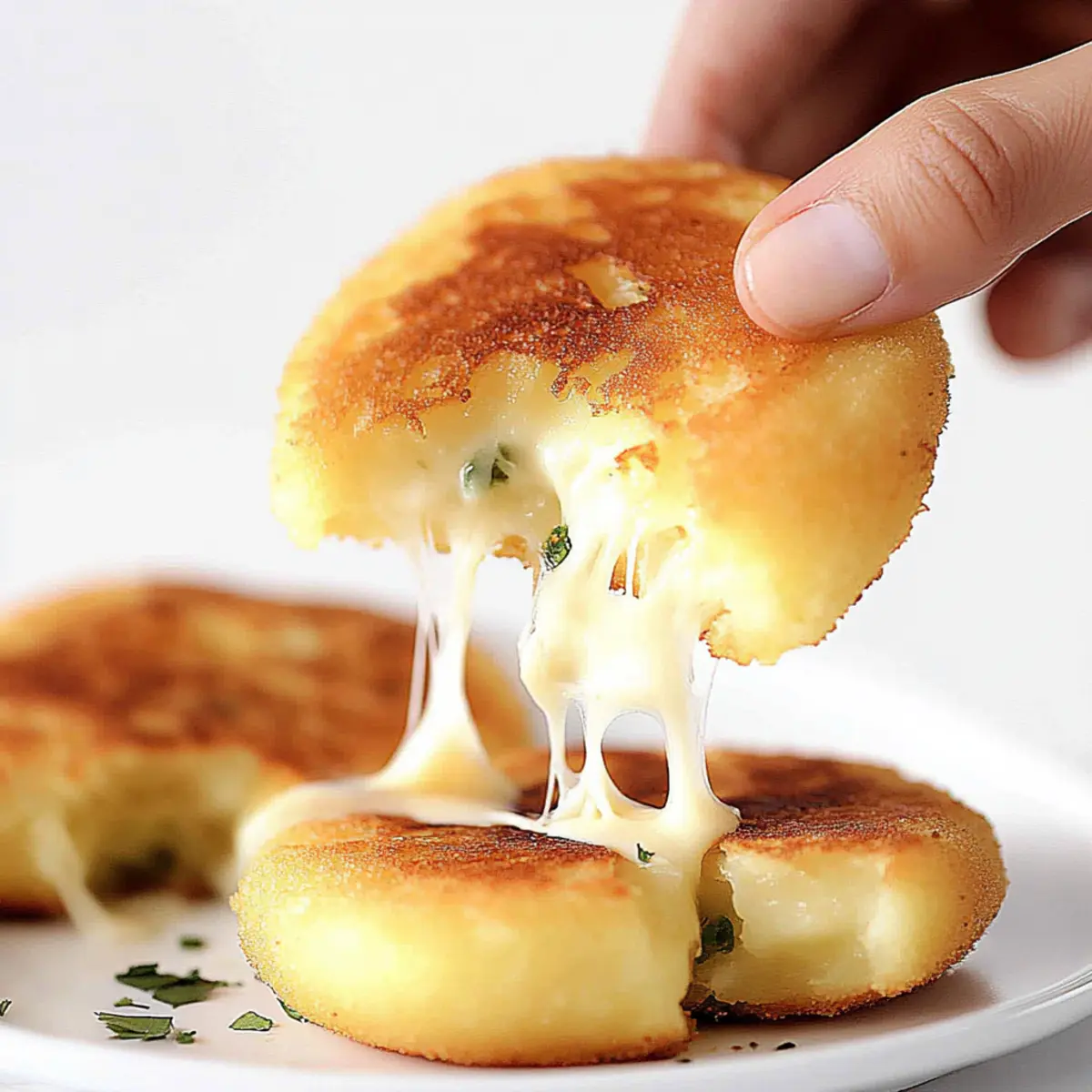 Korean Cheese Potato Pancakes