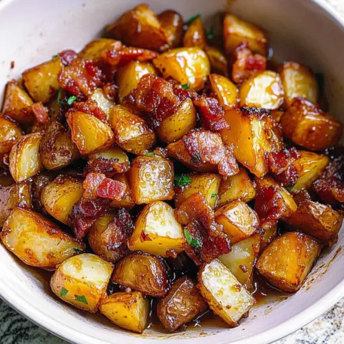 Honey Bacon Roasted Potatoes