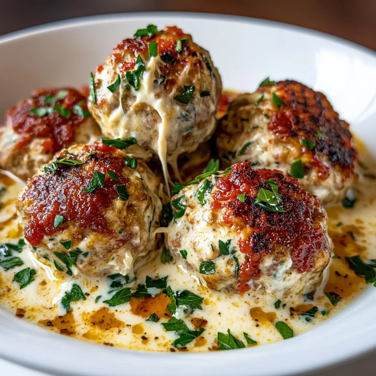 Baked Chicken Ricotta Meatballs