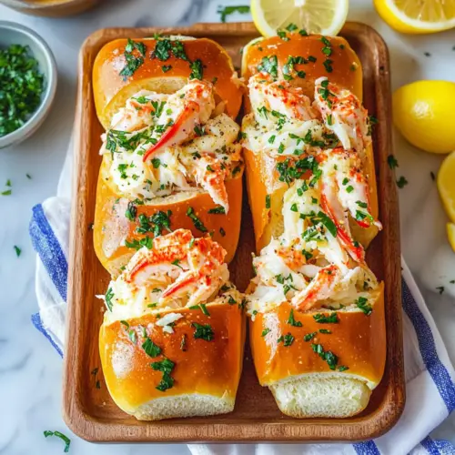 Garlic Butter King Crab Rolls