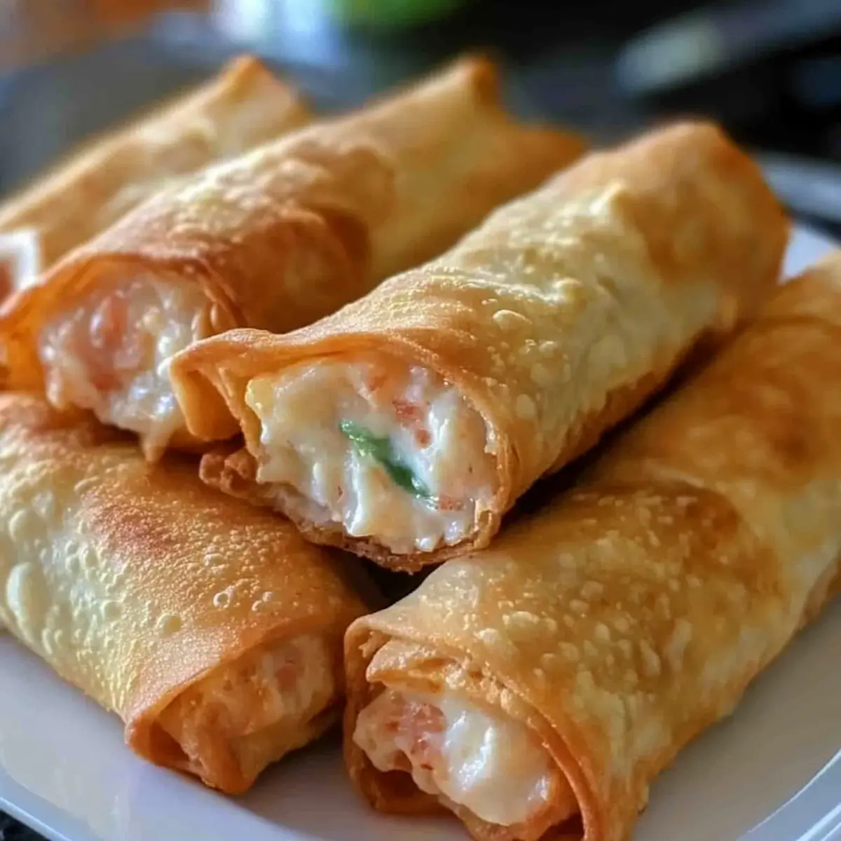 Crab Rangoon Egg Rolls