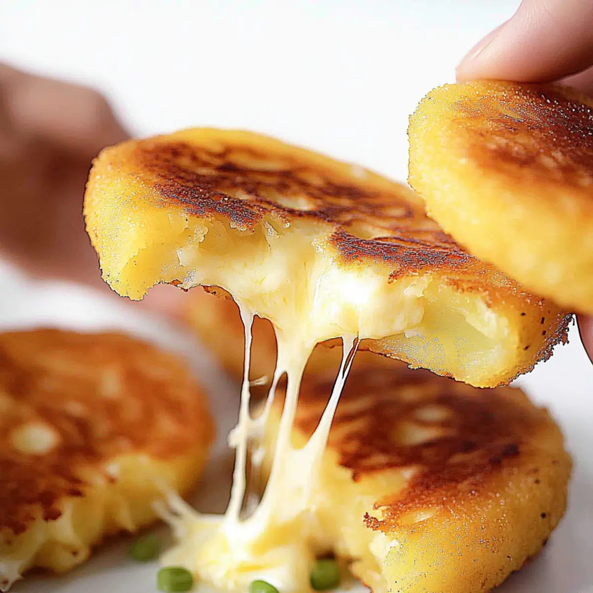 Korean Cheese Potato Pancakes