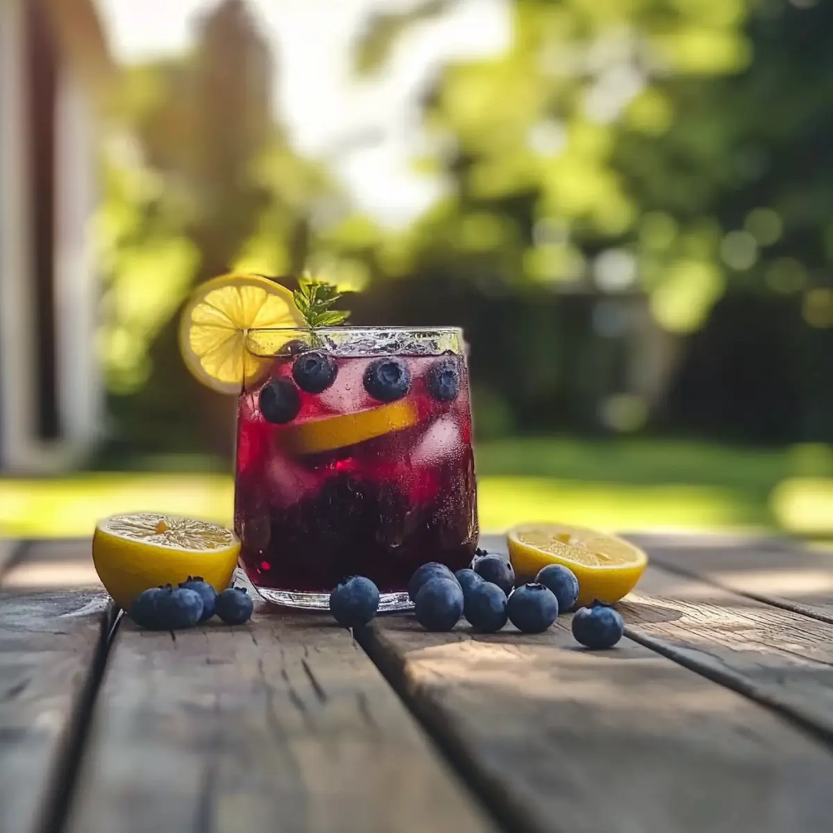 Blueberry Bourbon Lemonade